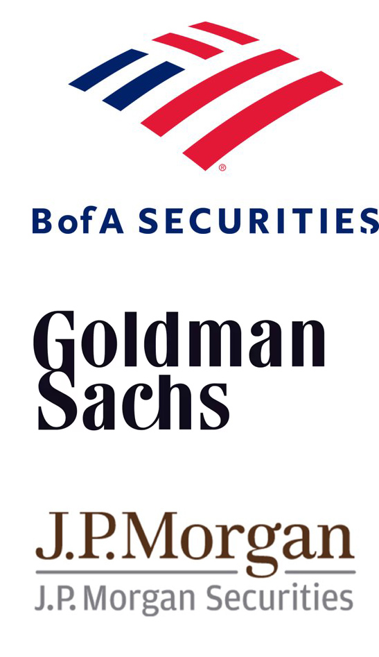 B of A, Goldman Sachs, J.P. Morgag