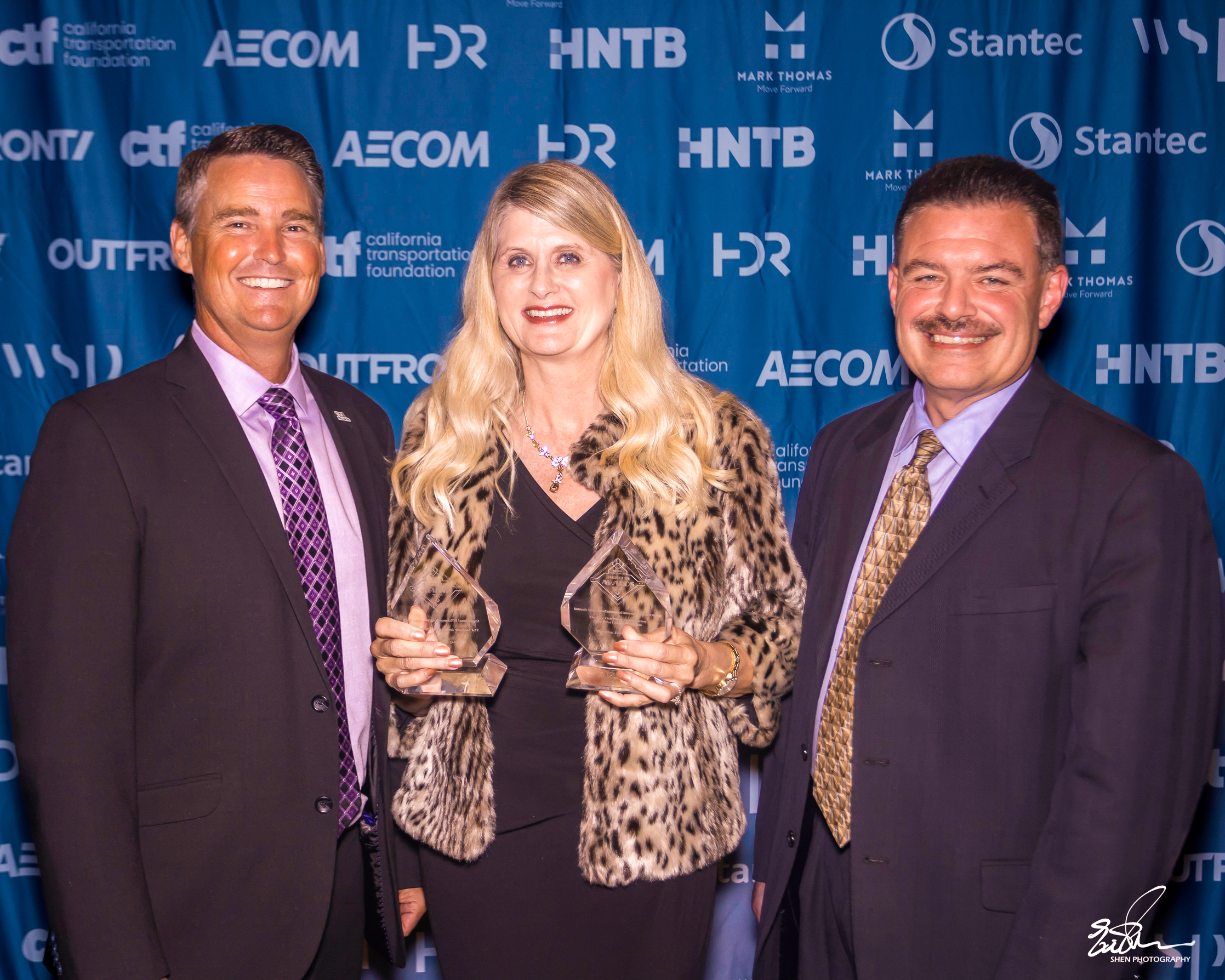 Left to right: Ryan Chamberlain, CEO of TCA, Janine Heft, Chair of San Joaquin Hills Transportation Corridor Agency and Laguna Hills City Council Member, and Vincent Valdez, Chief Toll Operations Officer, TCA.