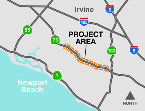 SR 73 Catalina Improvements Map